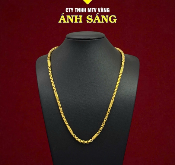Dây Chuyền Cong Hàn Quốc Ống Đồng Tiền V610 9846