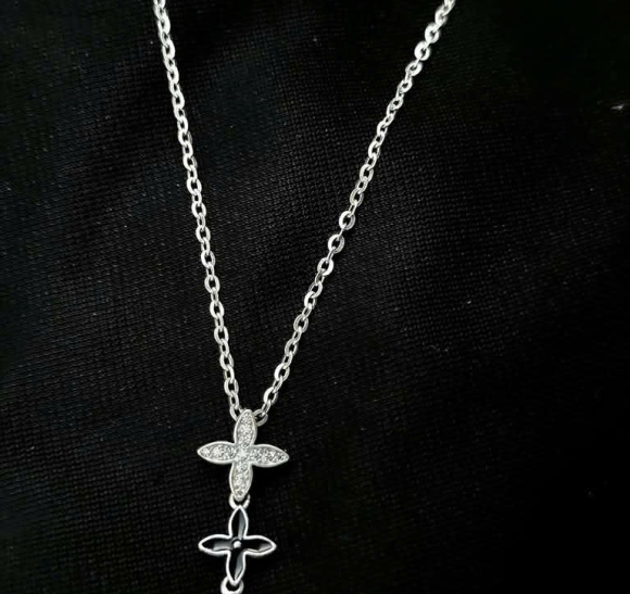 Dây Chuyền Liền Mặt Bạc KNJ001