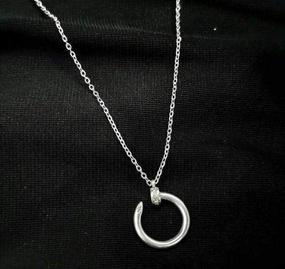 Dây Chuyền Liền Mặt Bạc KNJ002