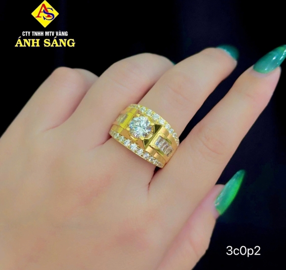 NHẪN XOÀN ĐÚC NAM ASJ302