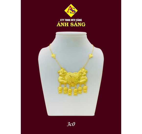 Dây Chuyền Cưới Con Heo ASJ011