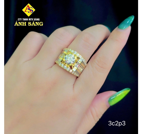 NHẪN XOÀN ĐÚC NAM ASJ323